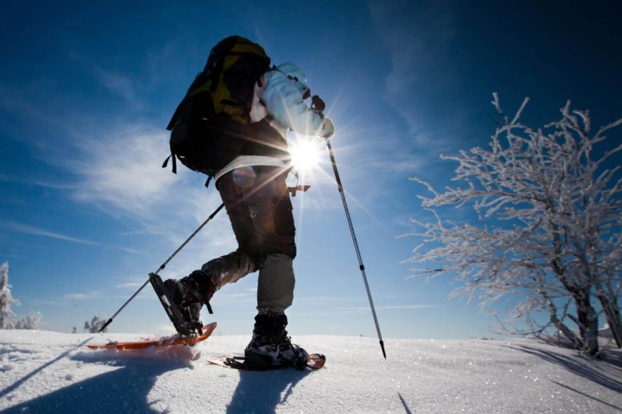 Snowshoes in Alagna