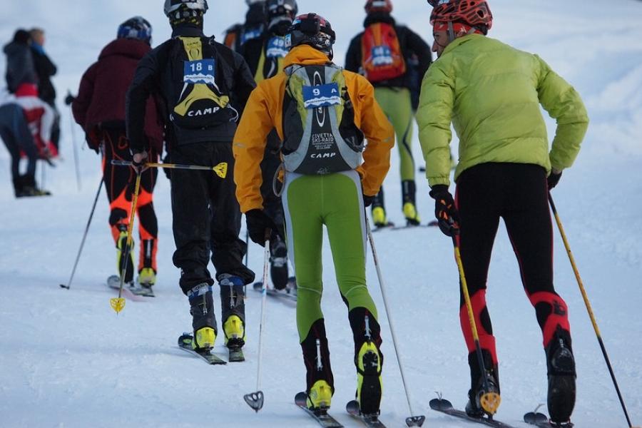 alp "Monterosa Ski Alp": night competition of ski mountaineering