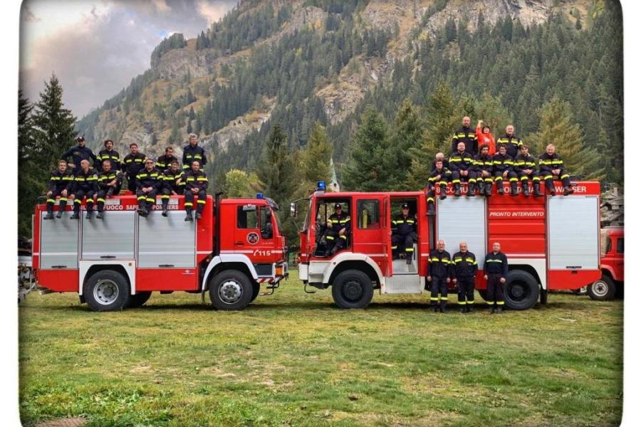 Vigili del fuoco volontari di Gressoney Arrivano i pompieri!