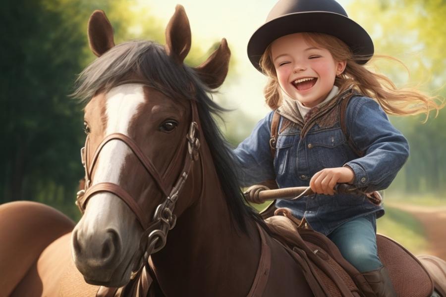 bambini equitazione Semaine du sport - Équitation