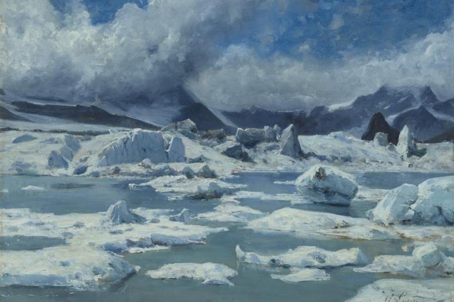 Lago glaciale sul Ghiacciaio di Gorner Conférence: Que sont devenus les glaciers de Gabriel Loppé?