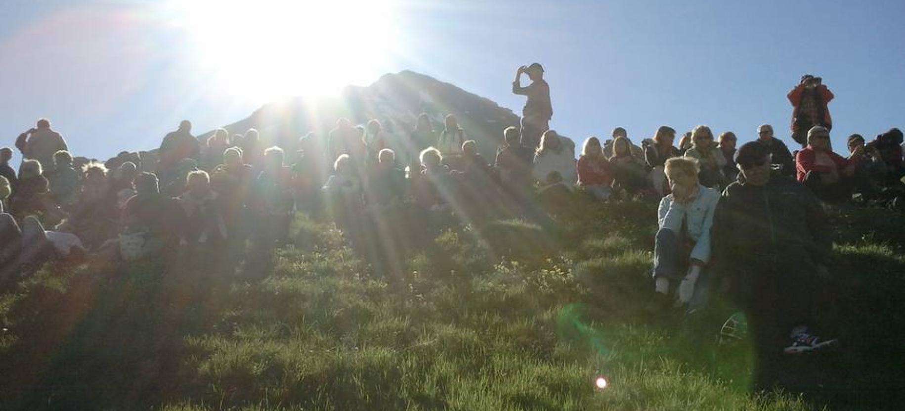 Summer solstice at the Cromlech of the Little San Bernardo Pass