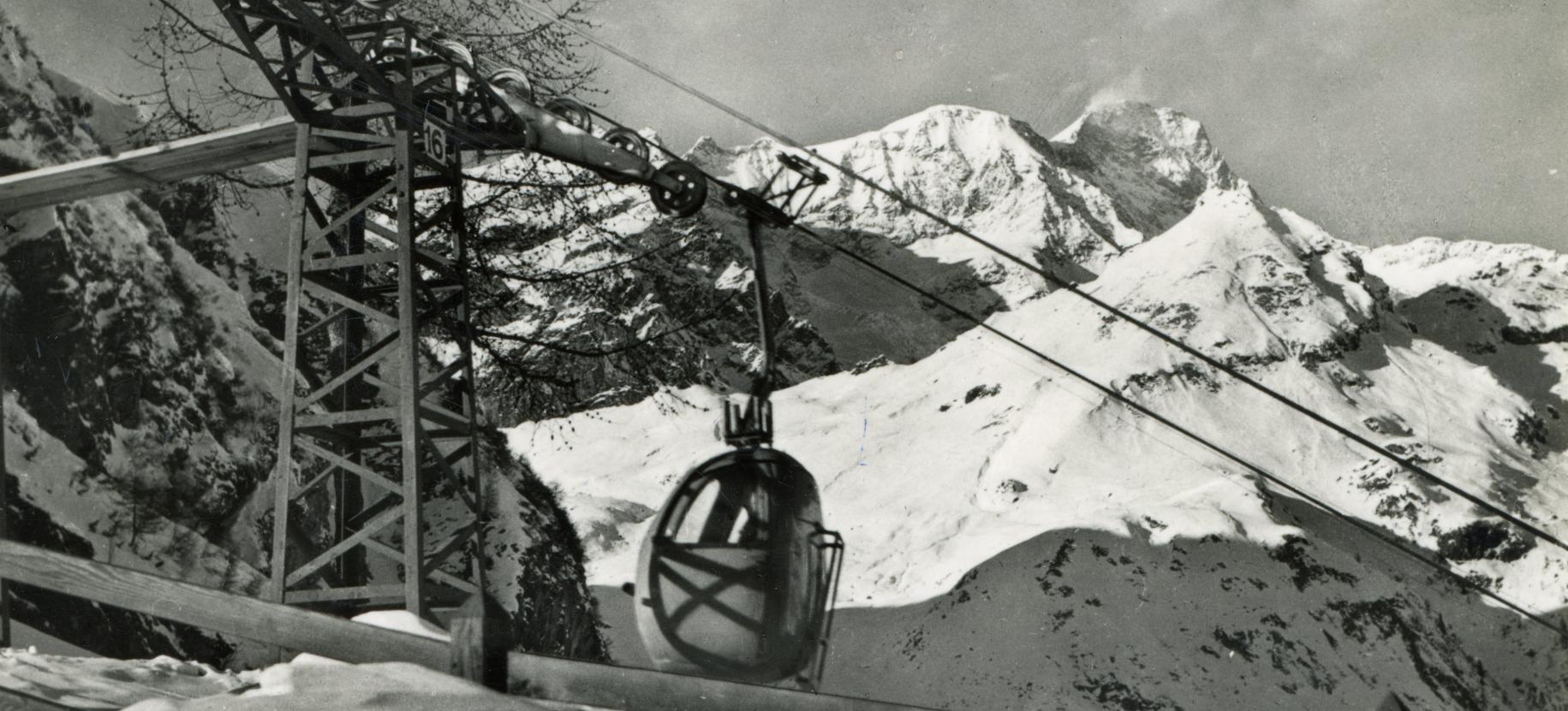 Ovovia Belvedere e Monte Rosa, 1956