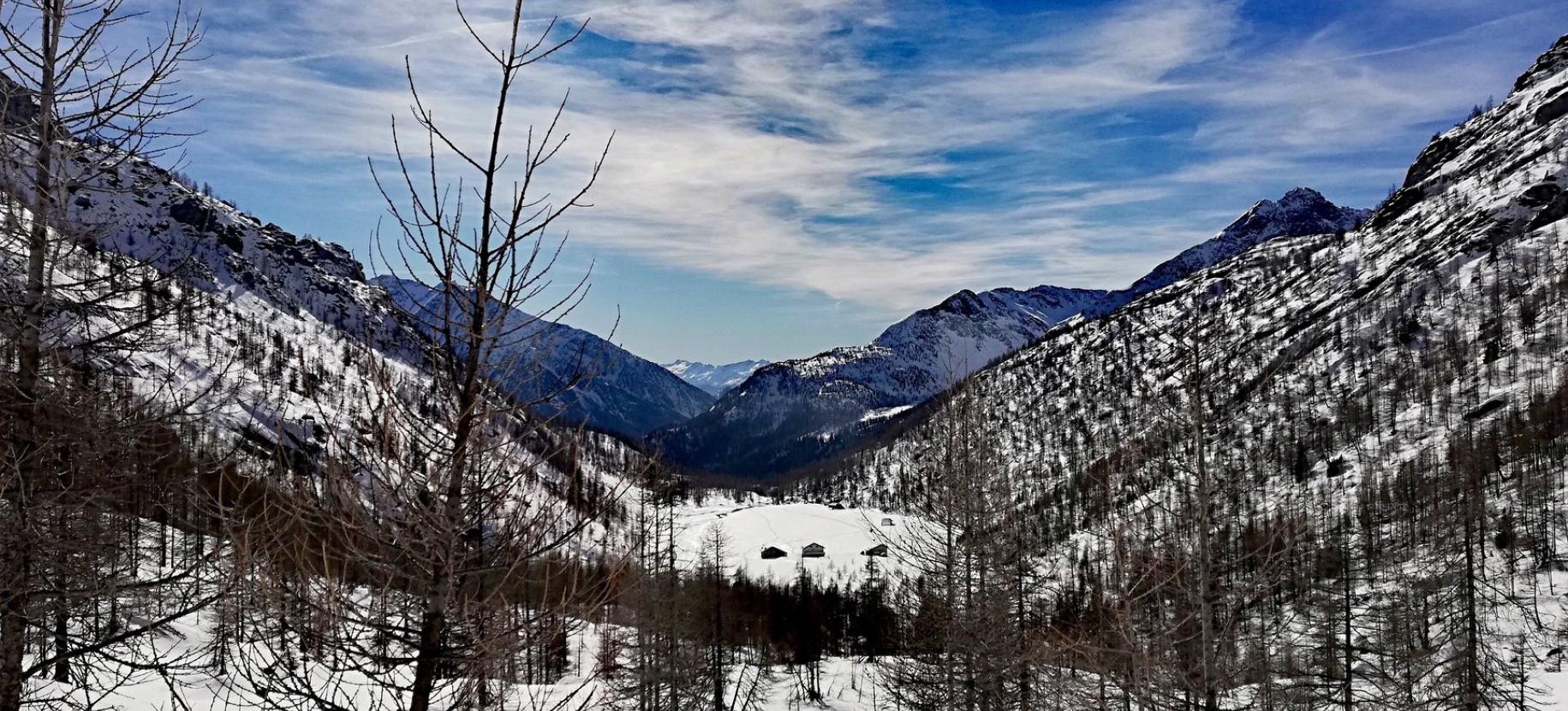 Snowshoeing at Blue Lake