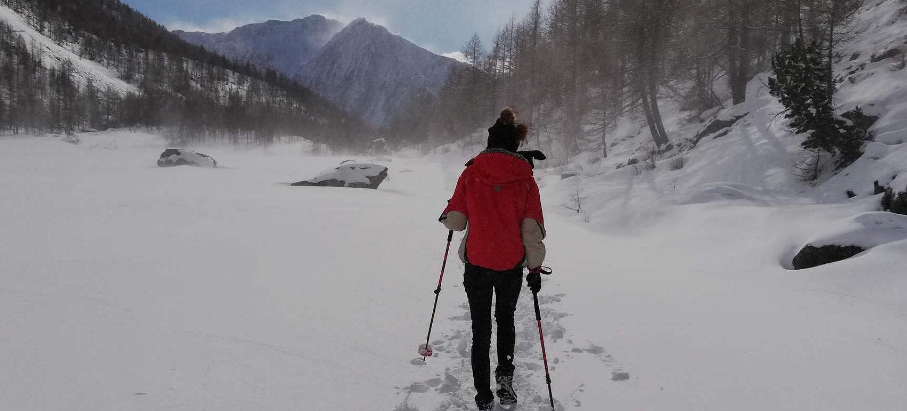 Snowshoeing at Blue Lake