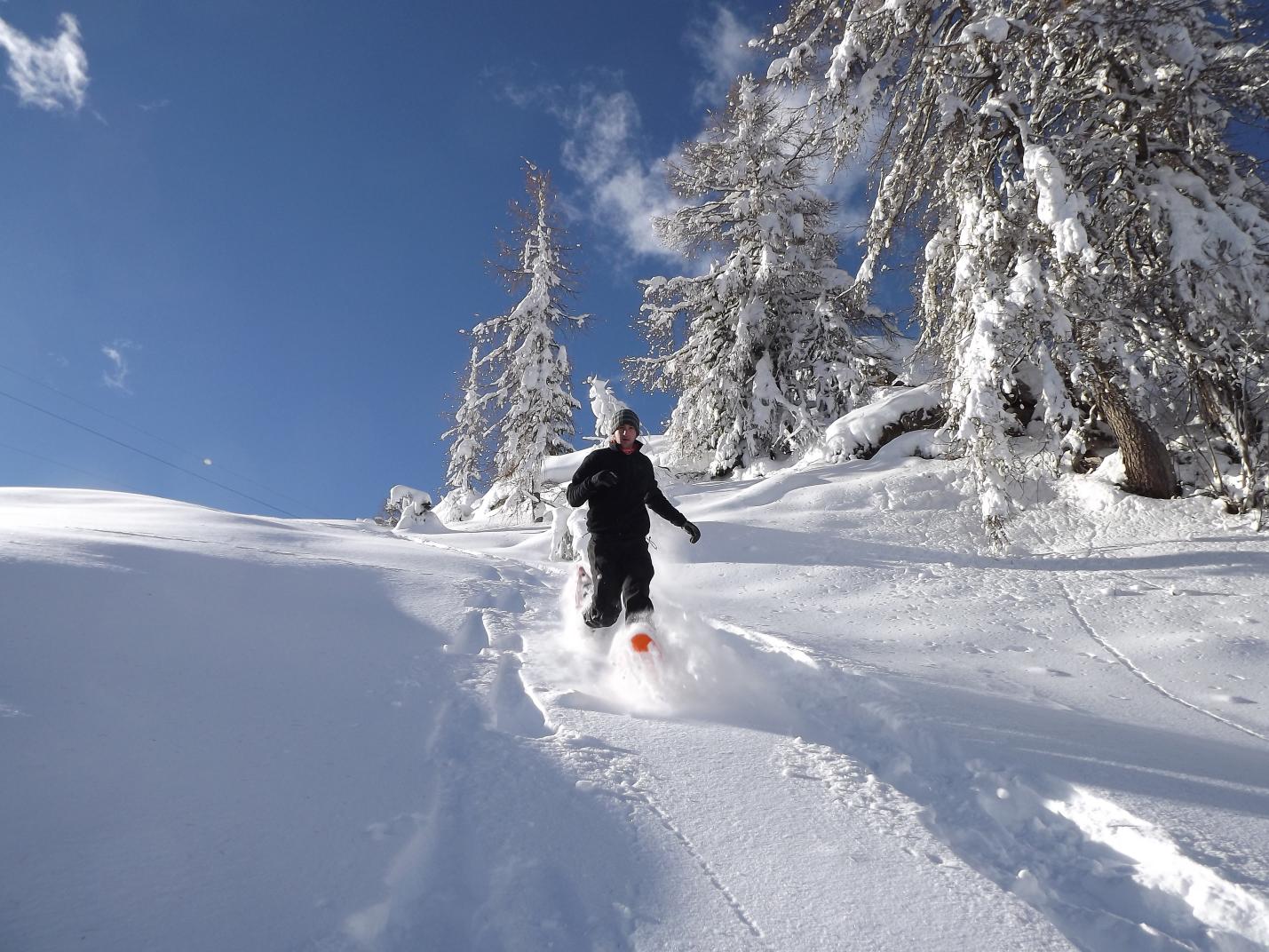 Itinéraire en raquettes à neige