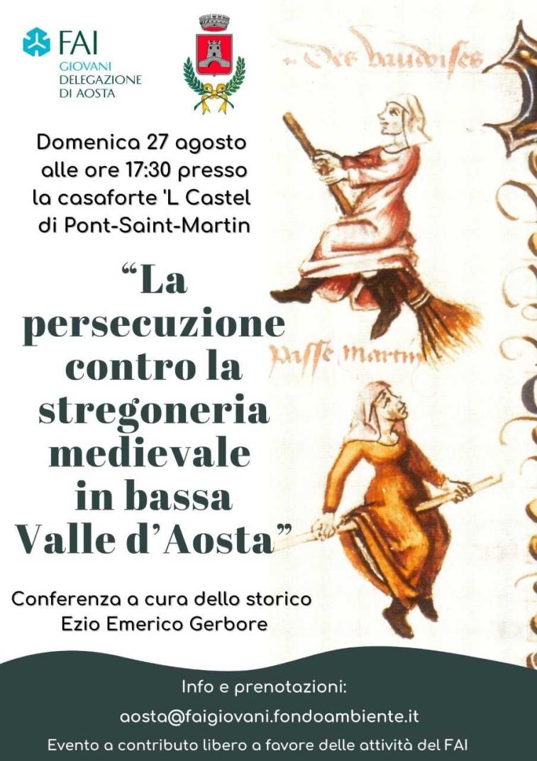 Conferenza: La persecuzione contro la stregoneria medievale in bassa Valle d’Aosta