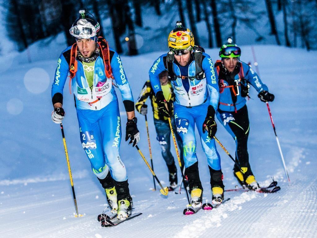 Ski de randonnée nocturne dans le domaine skiable Monterosa Ski