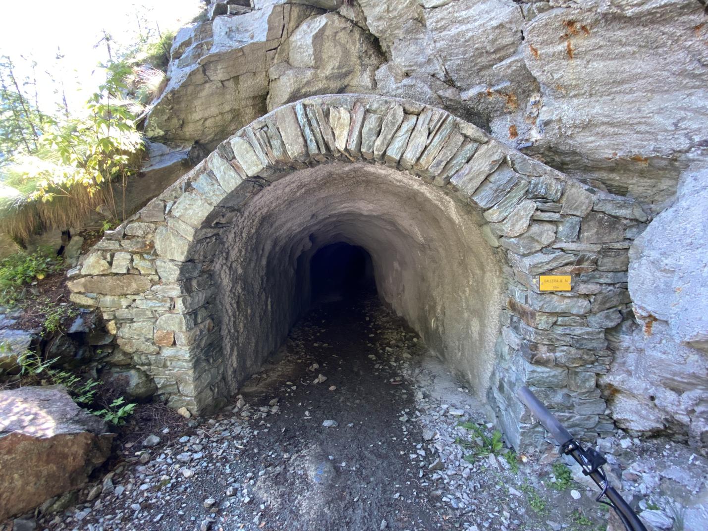 14 tunnels carved into the rock