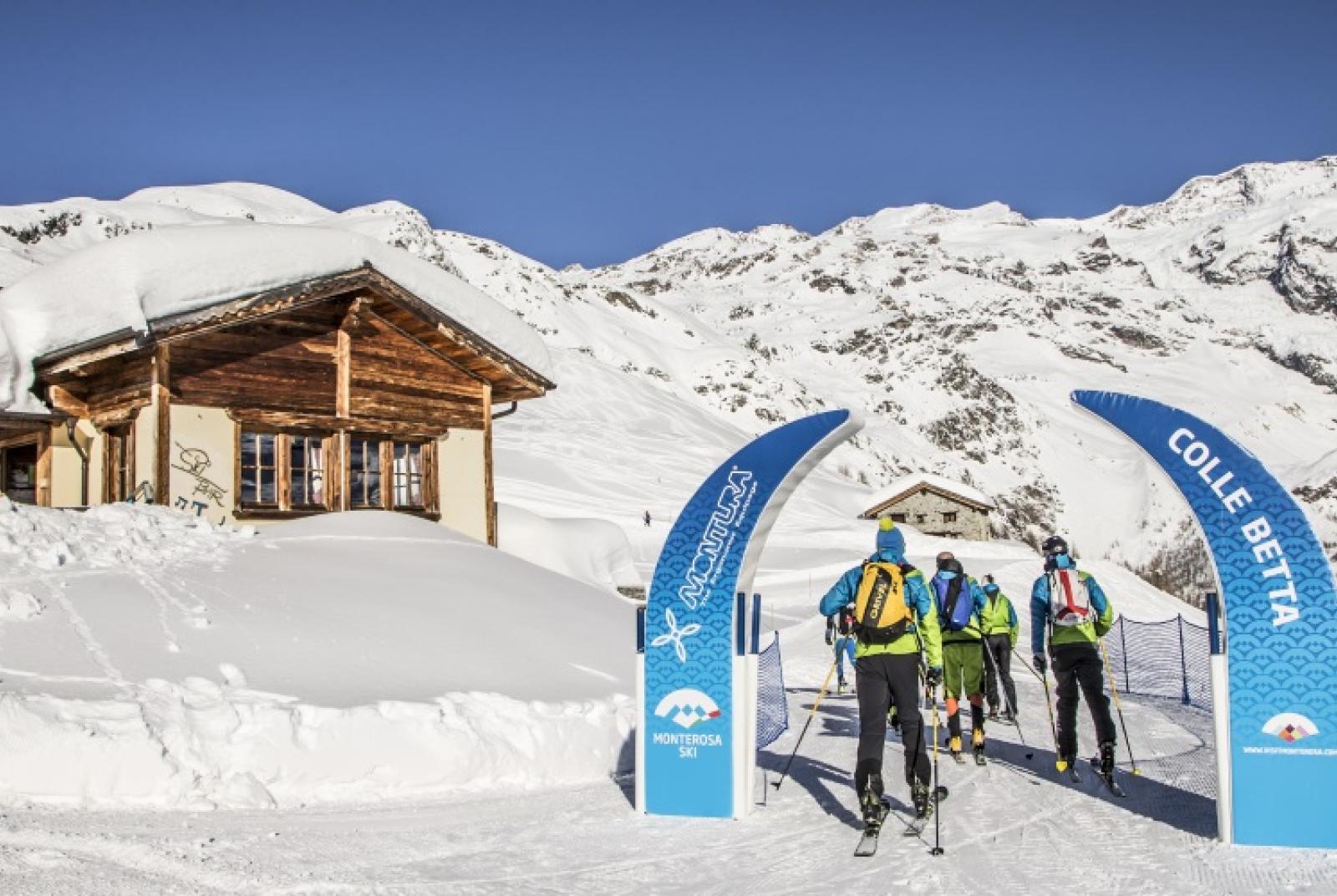 Ski alp routes Monterosa Ski