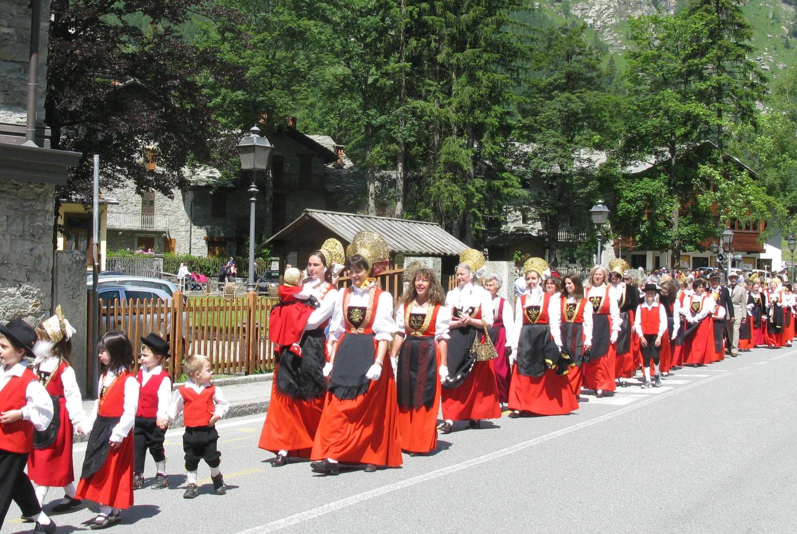 The traditional dress of Gressoney