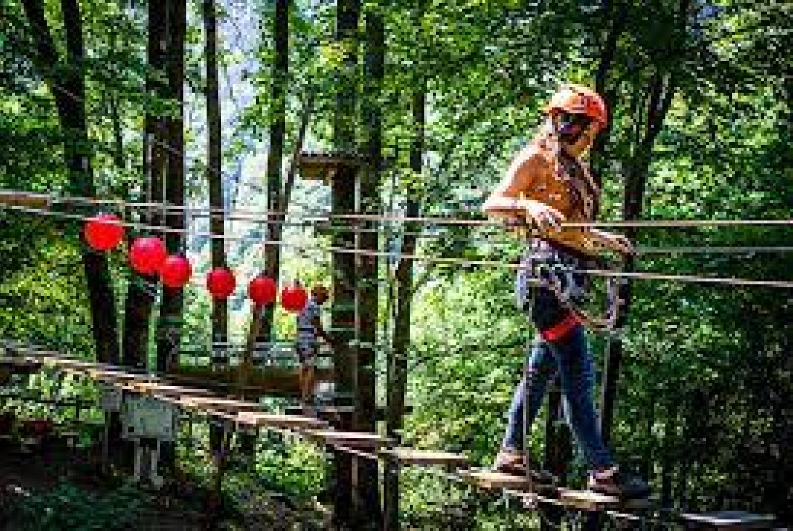 Parco avventura Fontainemore Doppia notturna di Ferragosto