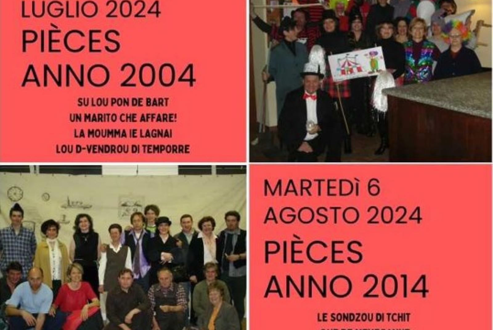 Proiezione pièces 2004 20 ân de teatrou! Pièces anno 2014