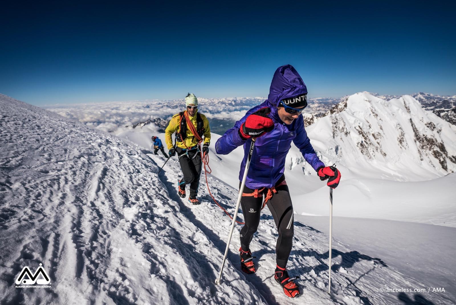 Emelie Forsberg e Kilian Jornet in AMA